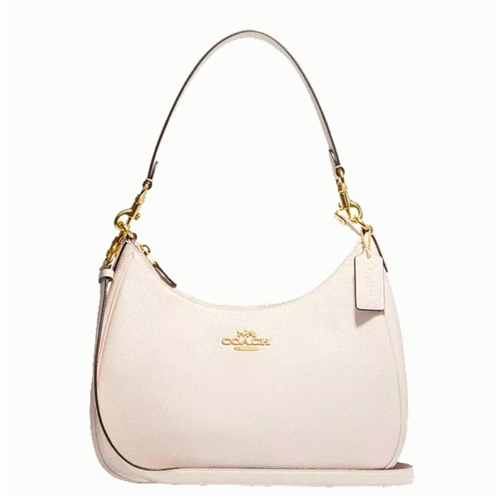 NWOT COACH CHALK & GOLD HARLEY EAST WEST HOBO SHOULDER AND CROSSBODY